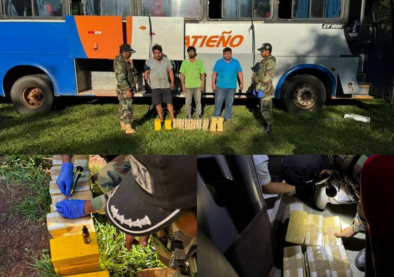 FELCN halla 51 kilos de droga en un bus que iba de Santa Cruz a San ...