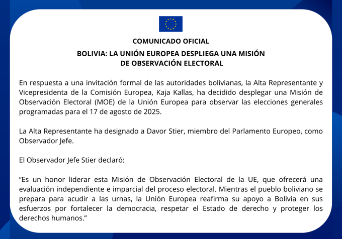 misión de observación unión europea